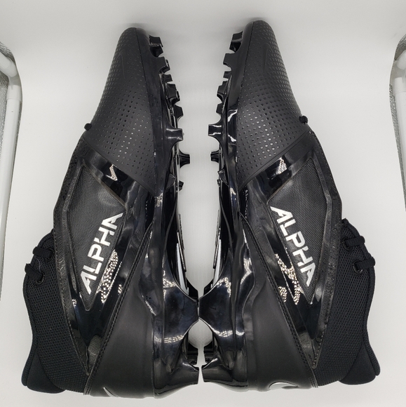 Nike Alpha Menace 4 Pro Football Cleats Black/Silver - Picture 6 of 8
